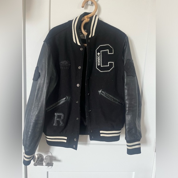 Roots Other - Roots Men's Letterman varsity leather wool jacket Jacket